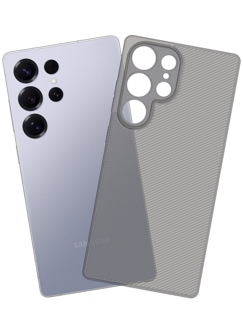 CATANES ( for Galaxy S25 Ultra ) Case Air Skin Line Design Back Cover Sturdy Durable Ultra-Thin Case Drop Protection Cover Clear - Dark Grey  - Image 3