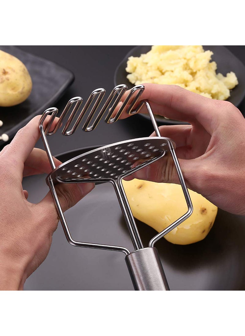 Gopinath Autolink Gopinath Autolink Stainless Steel Potato Masher Pav bhaji Vegetable Smasher Silver  - Image 3