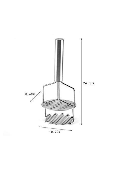 Gopinath Autolink Gopinath Autolink Stainless Steel Potato Masher Pav bhaji Vegetable Smasher Silver  - Image 4