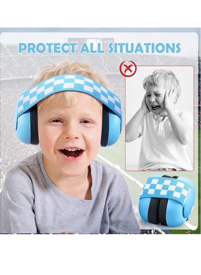 Adjustable Baby Ear Protection Earmuffs - Suitable for 2-24 Months Noise Reduction Earphones with Cloth Bag for Newborns Blue - Image 5