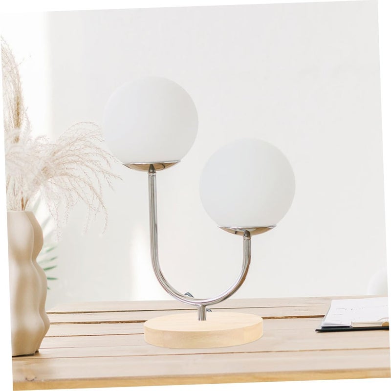 2pcs Solid Wood Lamp Base Holder Round Display Stand for Table Lamps Home Office Decor Stable Design Natural Wood Grain - Image 5