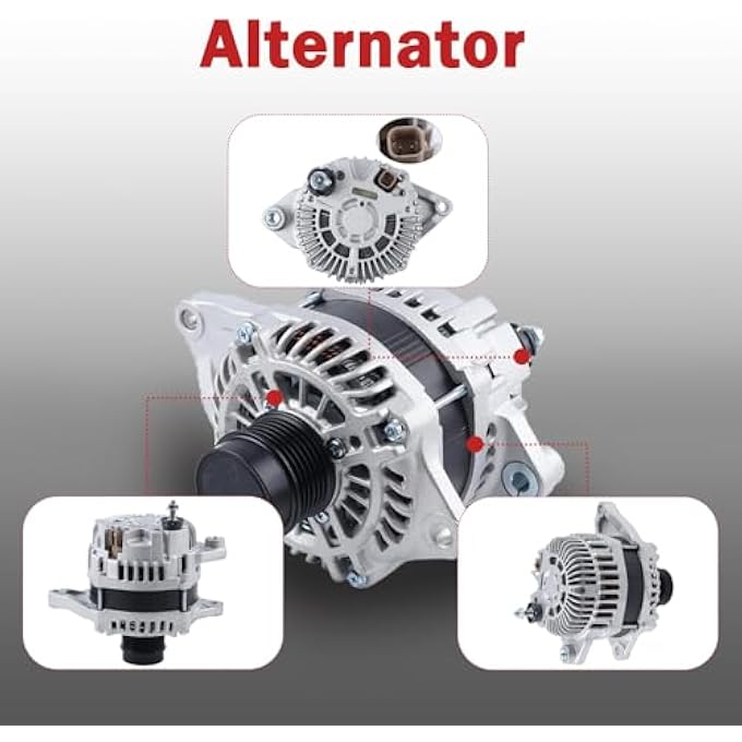 ZZDSNJ 04801490AA Alternator Compatible with 2009-2020 Dodge Journey L4 2.4L Replace# 4801490AD A002TX0281 A2TX0281 4801490AC - Image 1