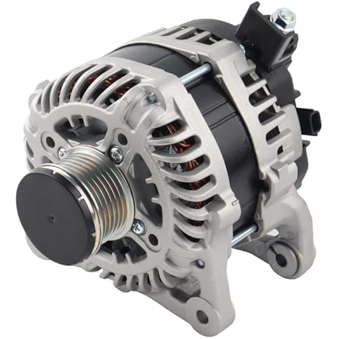 MISIOEK Alternator 120A 12V 6-Groove Pulley Compatible with 2020-2022 Versa L4 1.6L,2020-2023 Kicks L4 1.6L, Replace A005TE0382ZX - Image 1