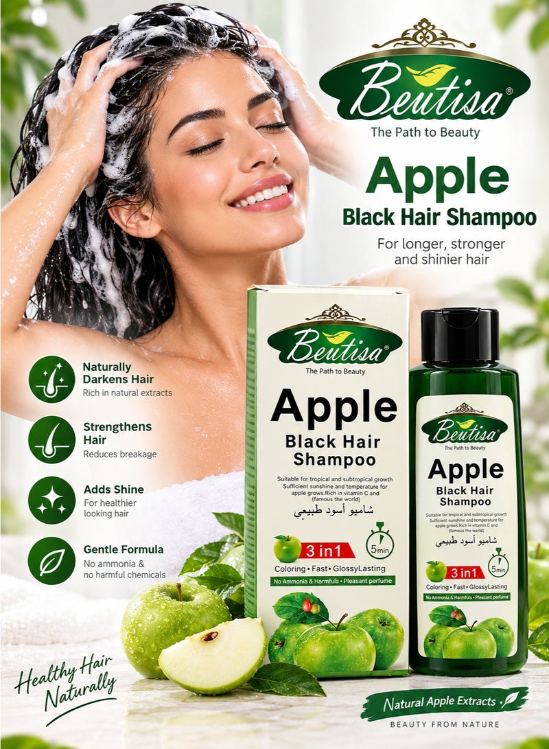 BEUTISA Apple Black Hair Shampoo 500 ML - Image 2