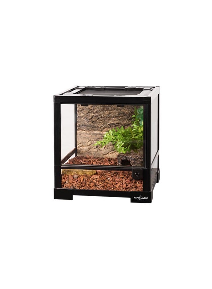 REPTIZOO REPTI ZOO Glass Reptile Terrarium, Front Opening Reptile Tank for Reptile Pets Gecko Lizard Snake, Top Screen Ventilation Escape Proof Lid (RK0101S) - Image 1