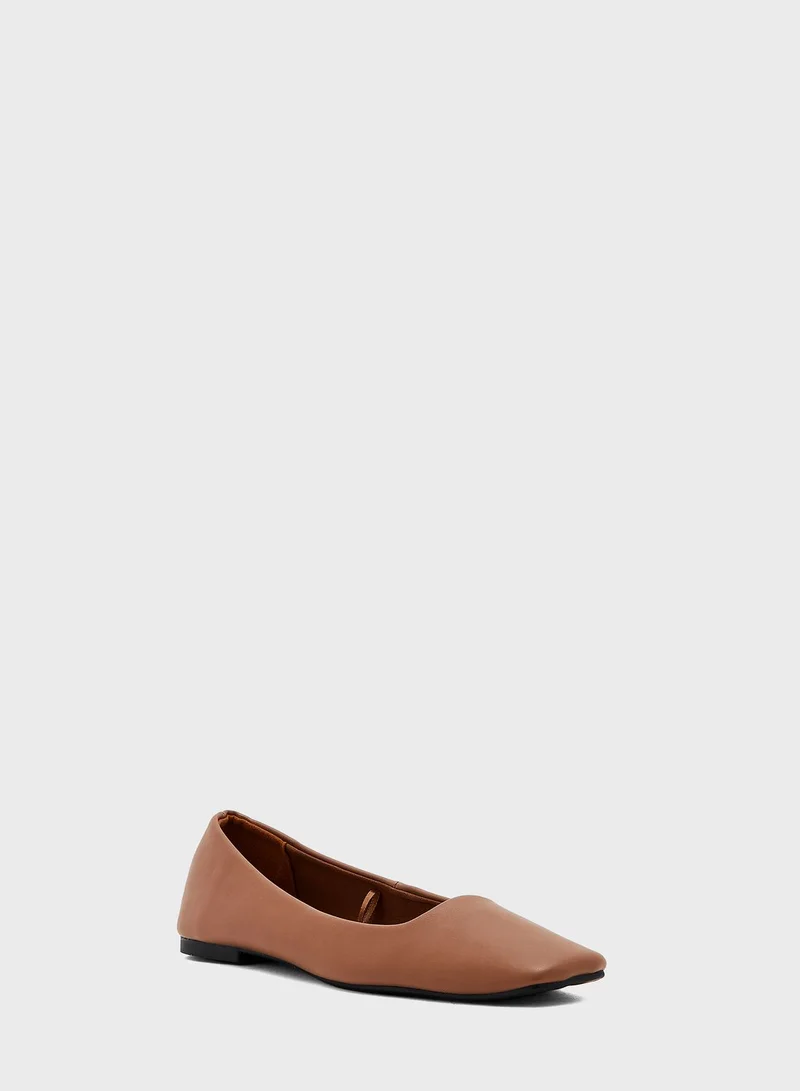 Rubi Square Toe Ballerinas