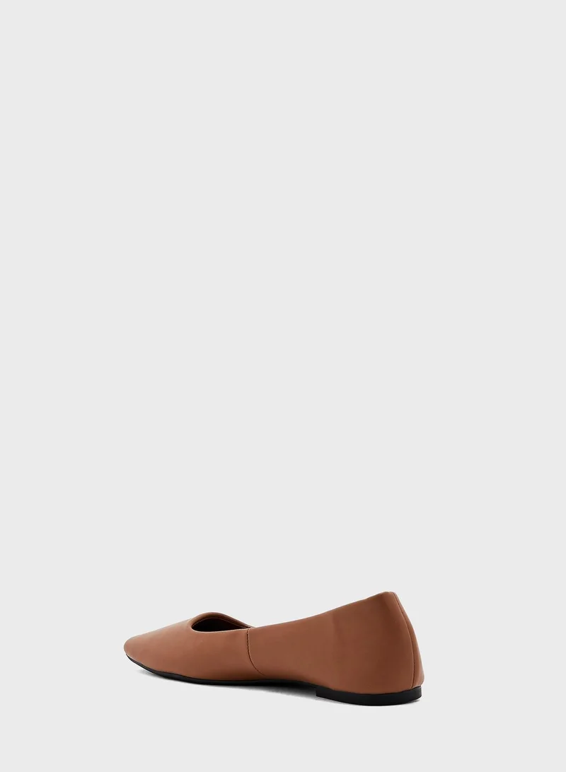 Rubi Square Toe Ballerinas