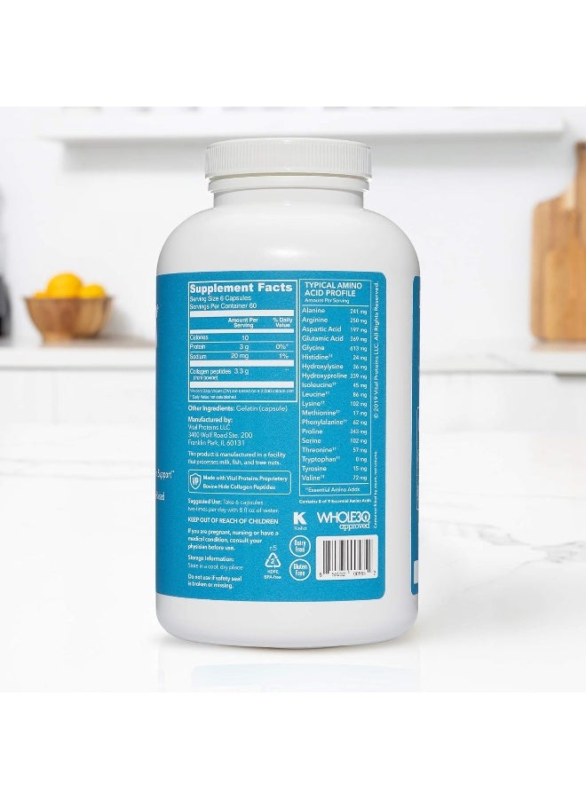 Vital Proteins فيتال بروتينز، ببتيدات الكولاجين، 550 ملغ، 360 كبسولة - Image 2
