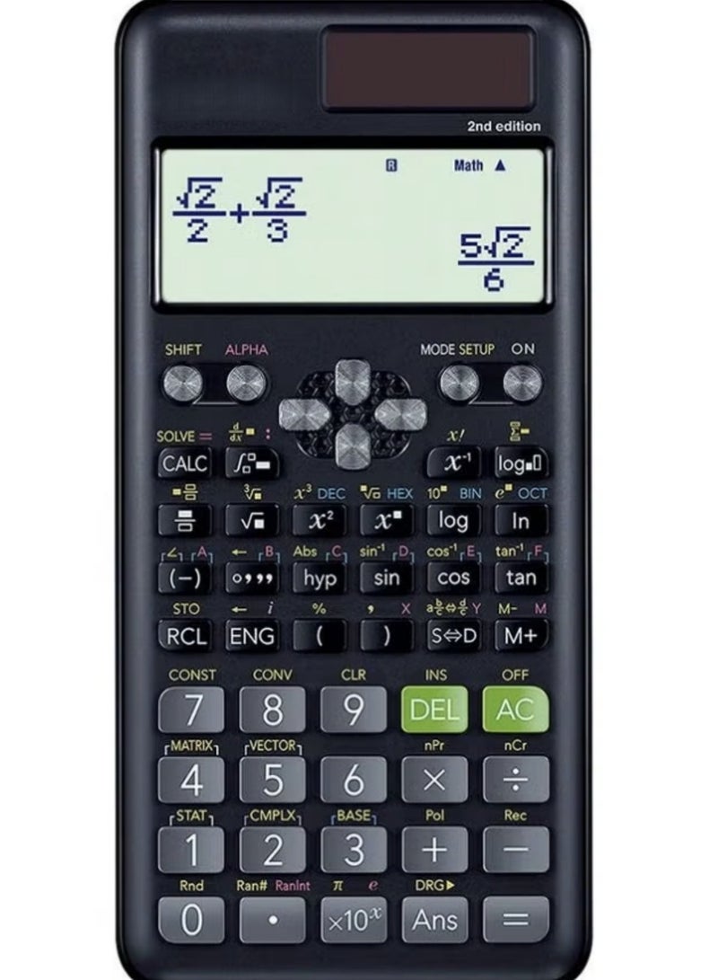 Fx-991Es Plus 2nd Edition Scientific Calculator Black - Image 1