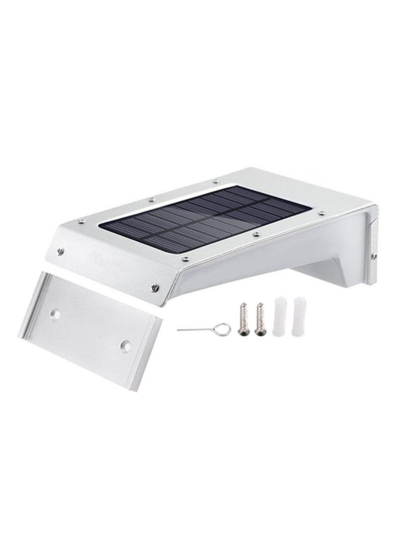 OUTAD Solar Outdoor Sound Control Human Body Induction Wall Light White - Image 1