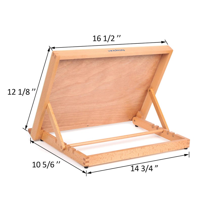 Falling in Art 5-Position Wood Drafting Table Easel Drawing and Sketching Board, 16 1/2 Inches by 12 1/8 Inches - Image 2