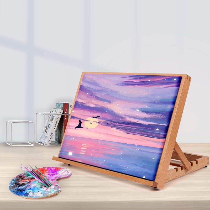 Falling in Art 5-Position Wood Drafting Table Easel Drawing and Sketching Board, 16 1/2 Inches by 12 1/8 Inches - Image 5