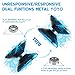 FETESNICE Yoyo Professional Responsive yo yo for Kids Beginner Dual Purpose Metal Yoyos Unresponsive Yo yo for Advanced Yoyo Players with 10 Strings Bag GloveBlackBlue - Image 4