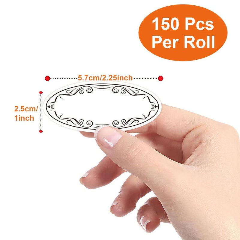 500 White Oval Sticky Notes Coated Paper for Office Home Organization - Image 2