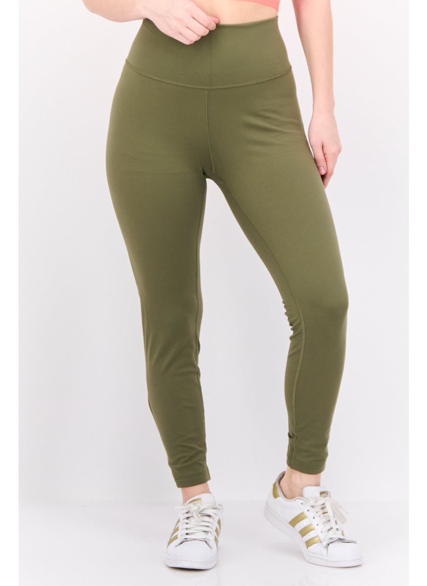 Adidas Women Tight Fit Training Leggings, Olive  - Image 1