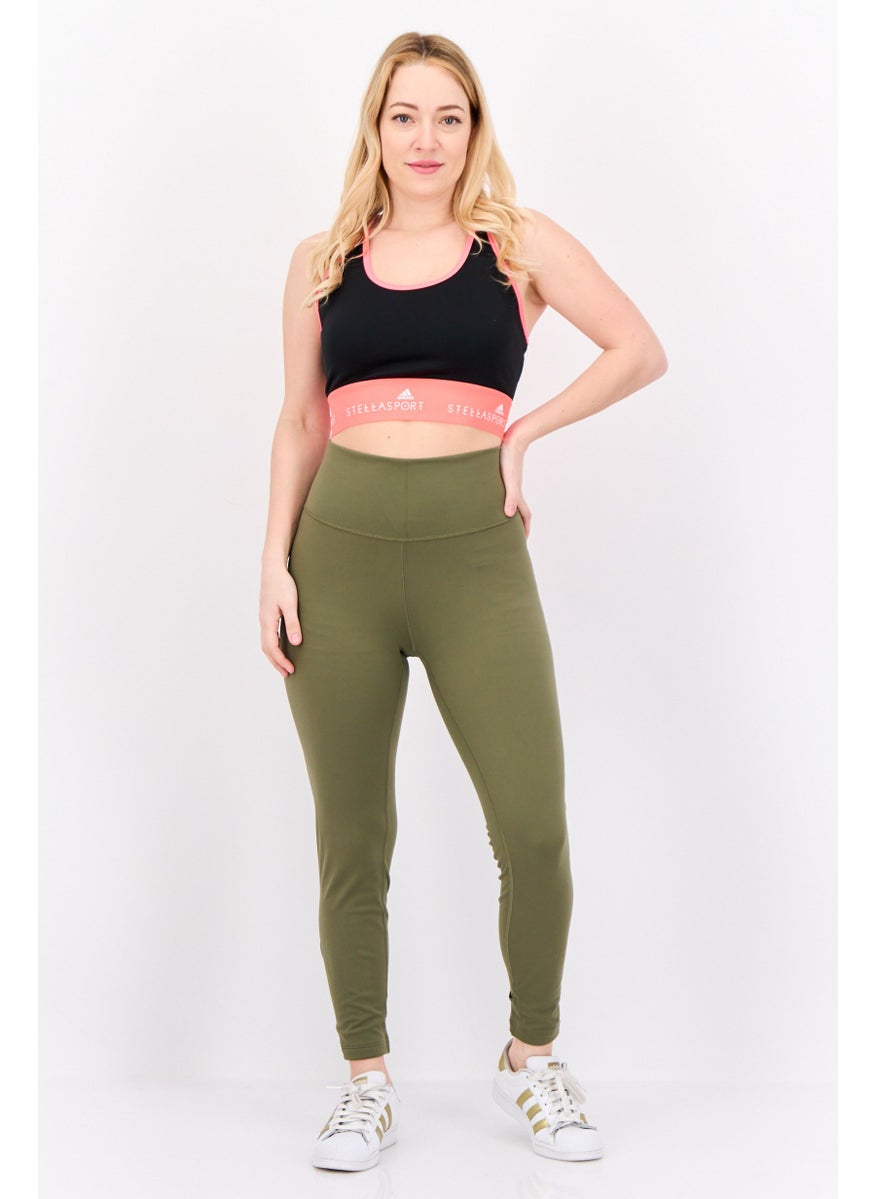 Adidas Women Tight Fit Training Leggings, Olive  - Image 4