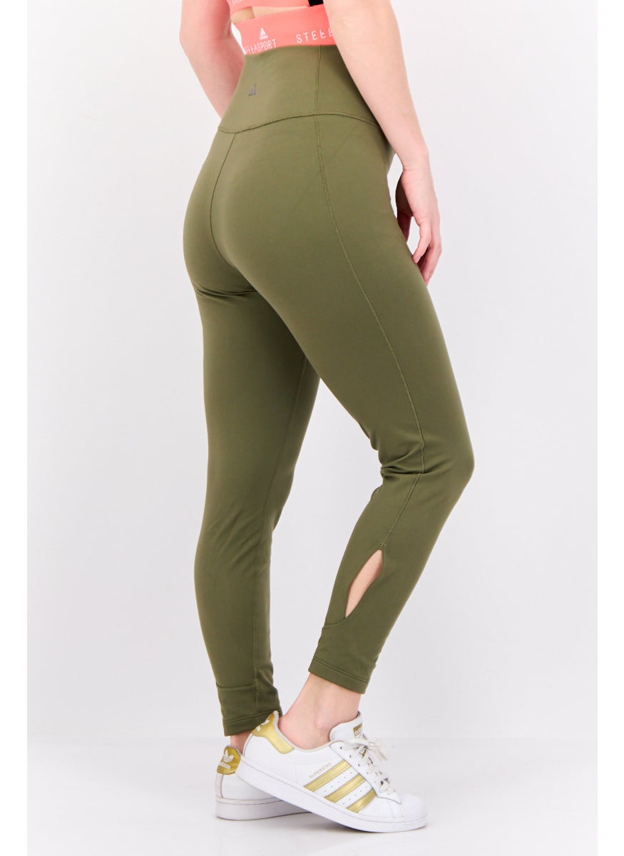 Adidas Women Tight Fit Training Leggings, Olive  - Image 3