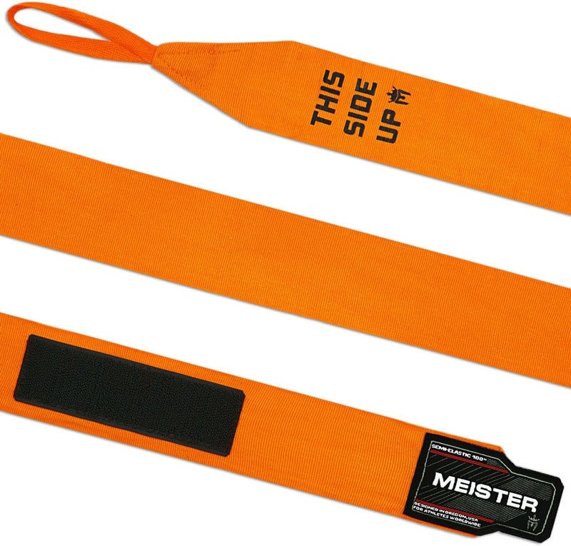 Meister Adult 180" Semi-Elastic Hand Wraps for MMA & Boxing (Pair) - Image 2