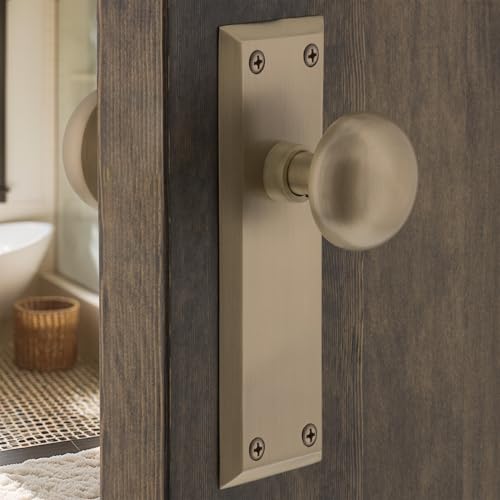 Nostalgic Warehouse New York Door Knob with Plate - Image 2