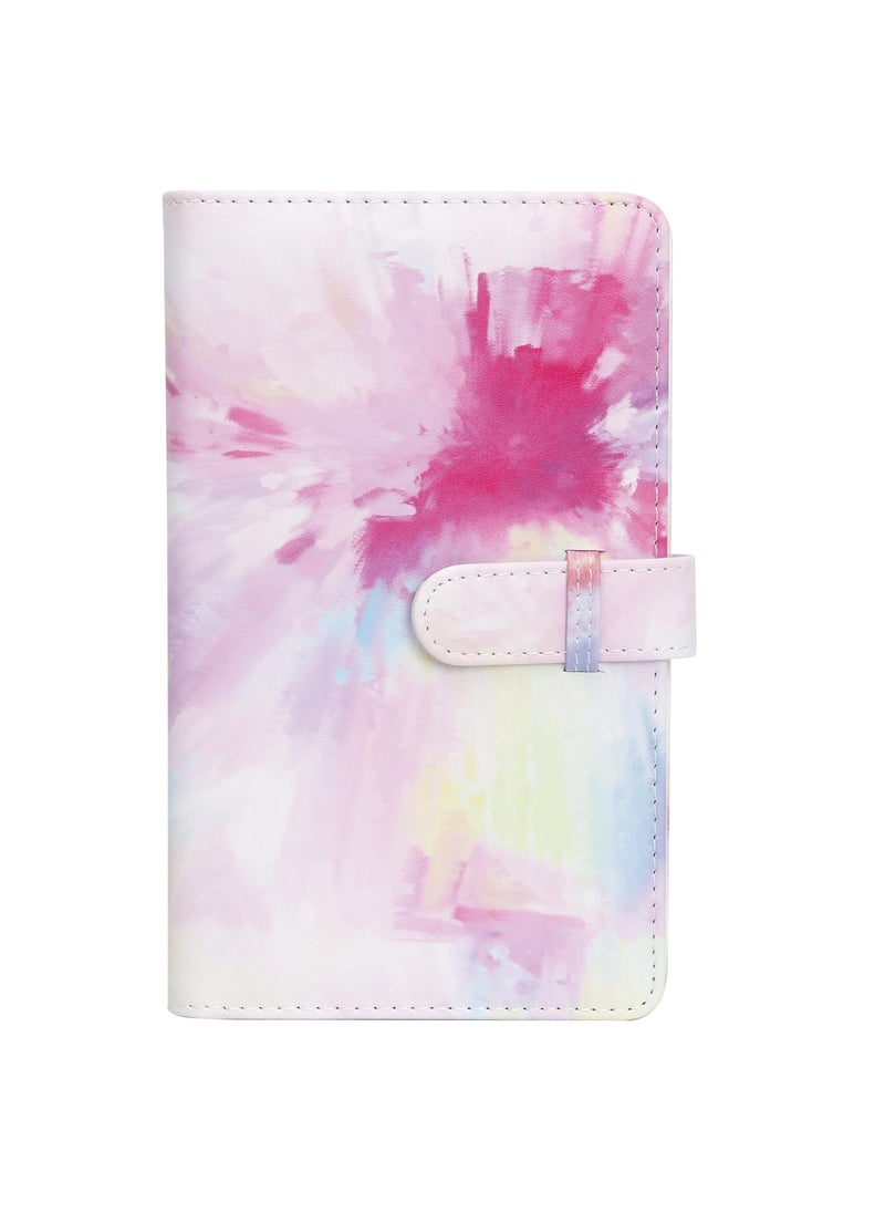 ZIKKON ZIKKON 2x3 inch Mini Photo Album108 Photo Pocket Storage Album for fujifilm Instax mini film used in Mini 12119 90 9970Liplay Evo 3 Photo CardsTickets Business CardsPink Tie Dye  - Image 1