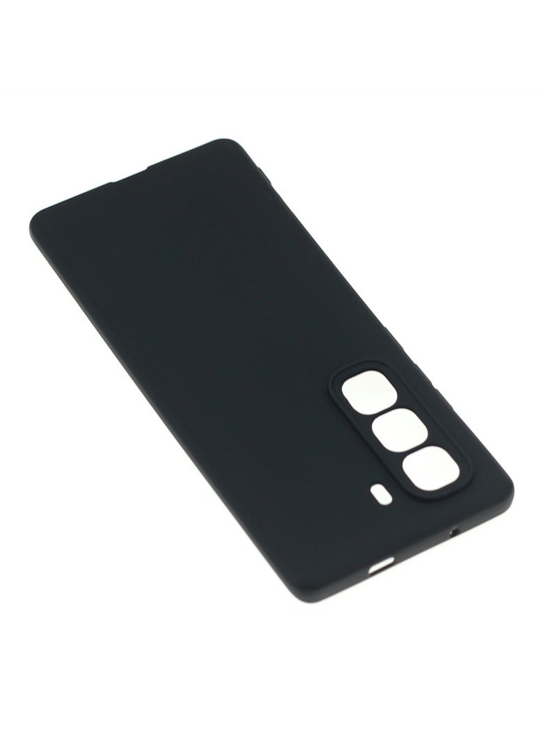 URBBKING Case Cover With Soft Liquid Silicone Protection Anti-Scratch For Infinix Hot 50 Pro+ 4G Black - Image 3