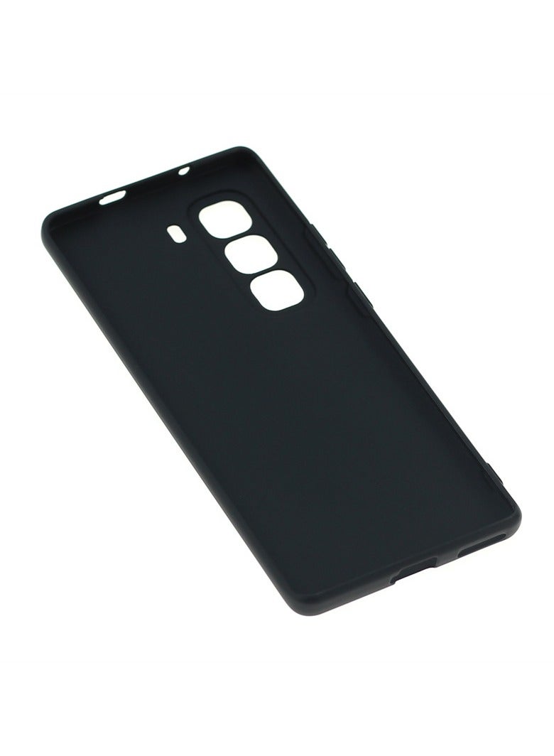 URBBKING Case Cover With Soft Liquid Silicone Protection Anti-Scratch For Infinix Hot 50 Pro+ 4G Black - Image 4
