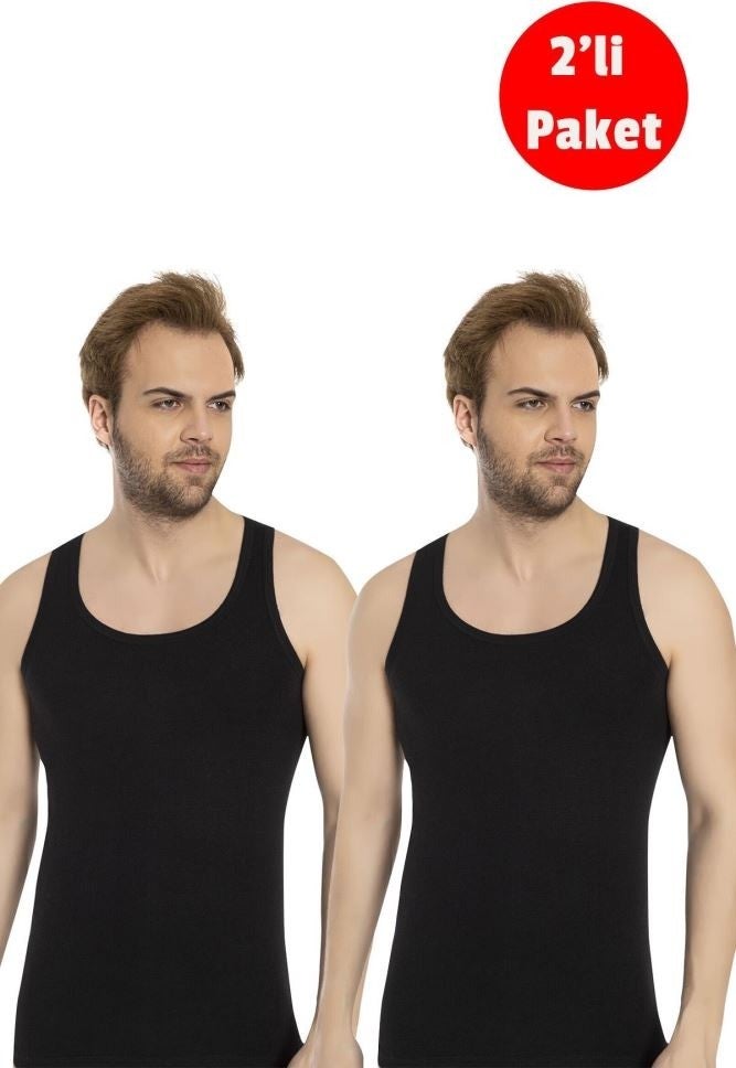 Bross Men's Cotton 2-Piece Undershirt 1008 ONL-02614  - Image 2