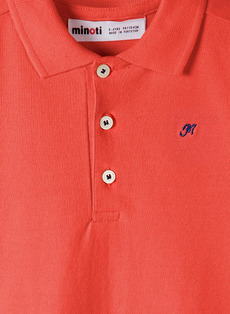 MINOTI Coral Polo Dress