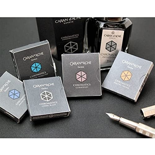 Caran d'Ache CD8021.14 Ink Cartridges - Idyllic Blue (Pack of 6) - Image 2