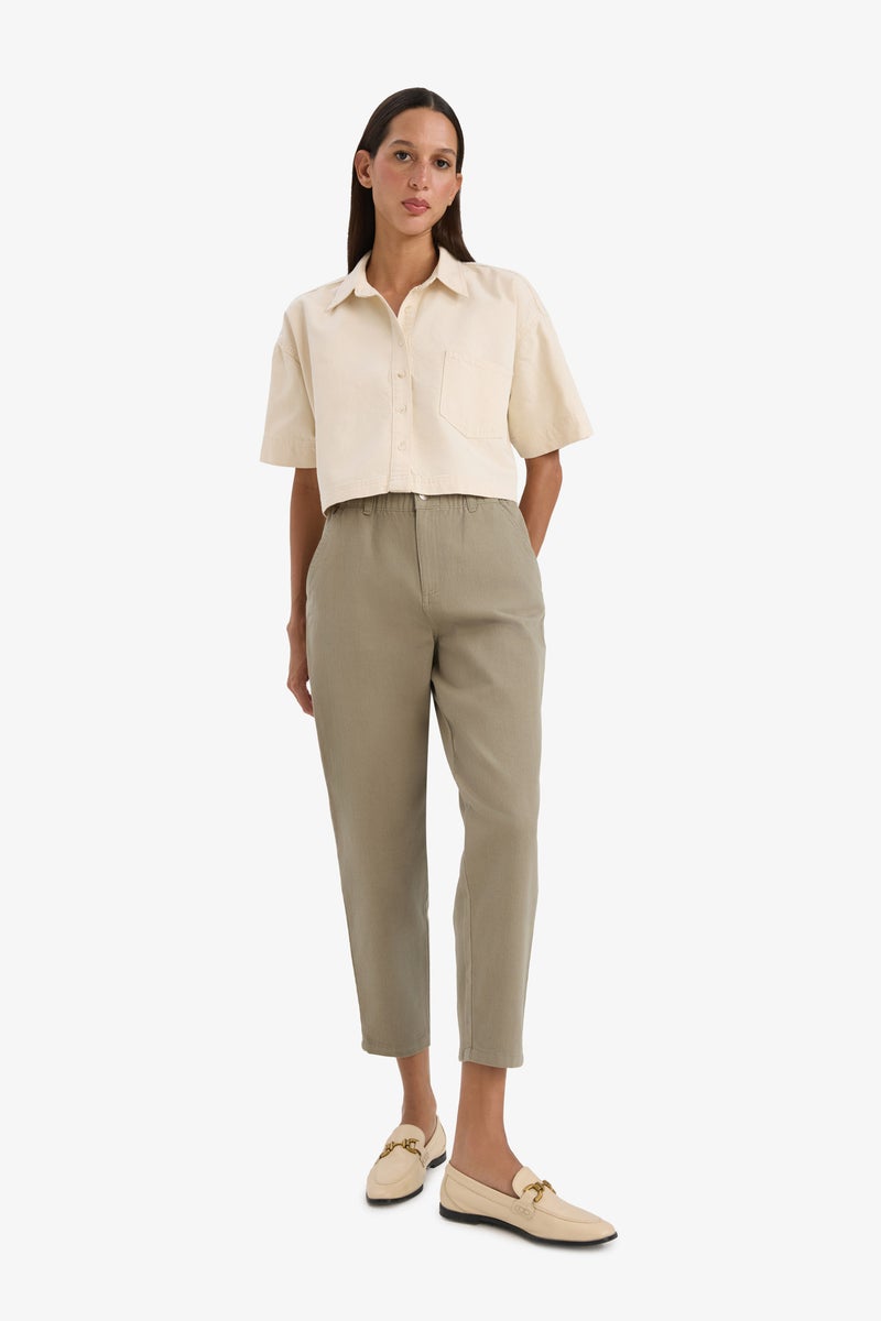 DeFacto Woman Crop Jean Shirt - Image 4