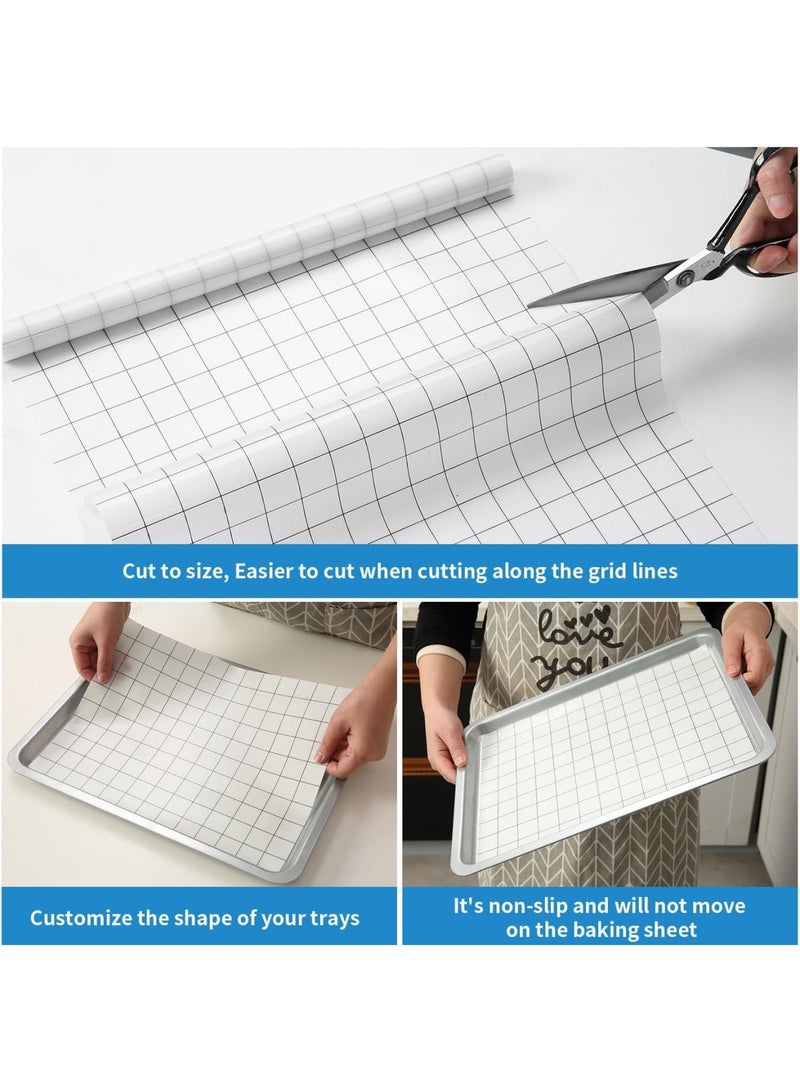 SOLARAE Silicone Baking Mat Roll, 16IN*5FT Free Cutting, Non-Slip Pastry Mat, Non-Stick Reusable Air Fryer Liner, Oven Liners, Counter Mat, Freeze Dryer Mat, Easily Cut to Size, Fit All Ovens Pans - Image 2