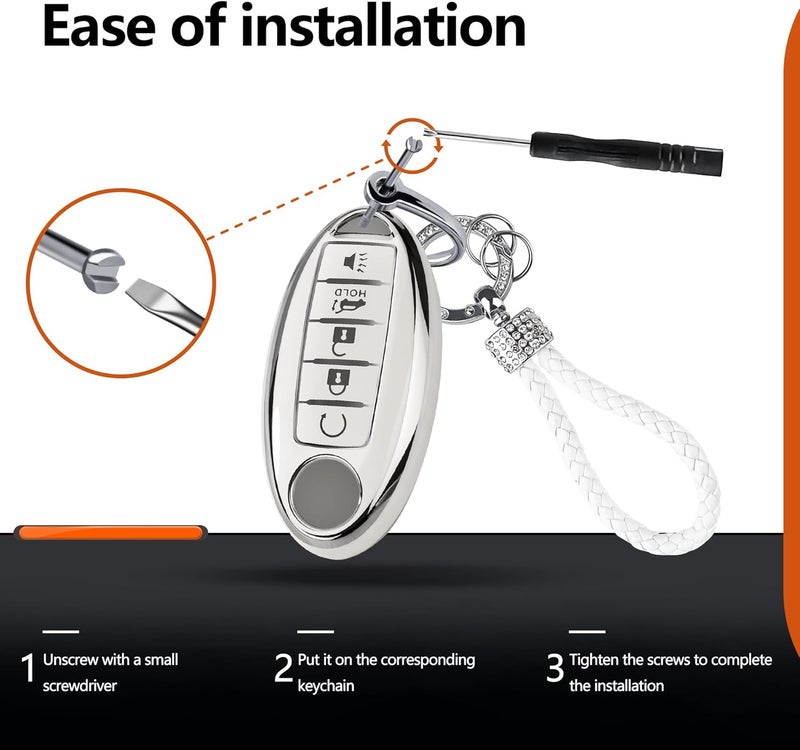 Flensent Key Fob Cover for Nissan and Infiniti - Image 5