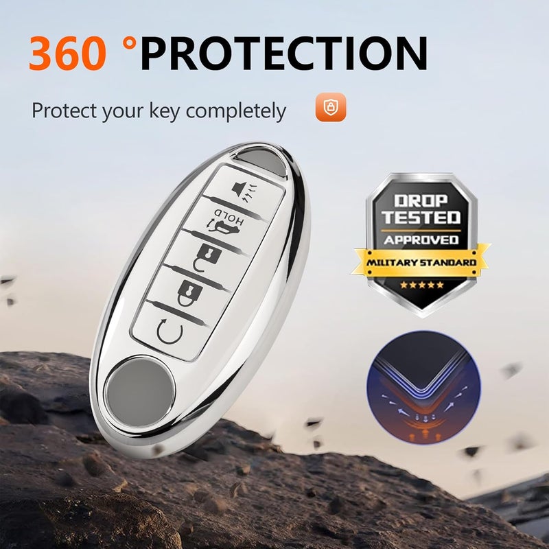 Flensent Key Fob Cover for Nissan and Infiniti - Image 3