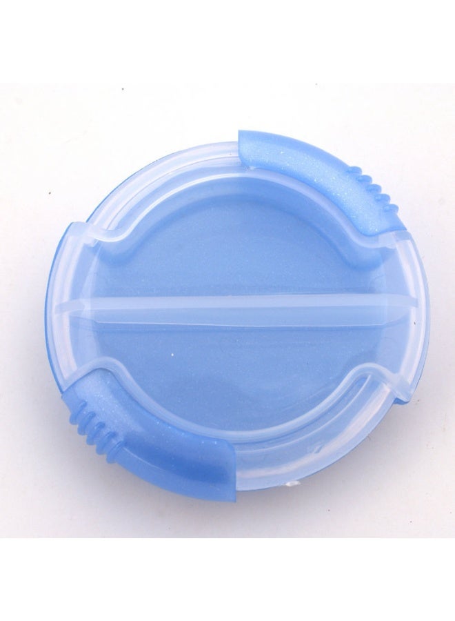NeeMee Round Dual-Compartment Pill Organizer - Stylish Design for Convenient Storage - Image 1