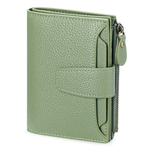 FALAN MULE Small Wallet for Women Leather Bifold Compact RFID Blocking Small Womens Wallet Purse - Image 1
