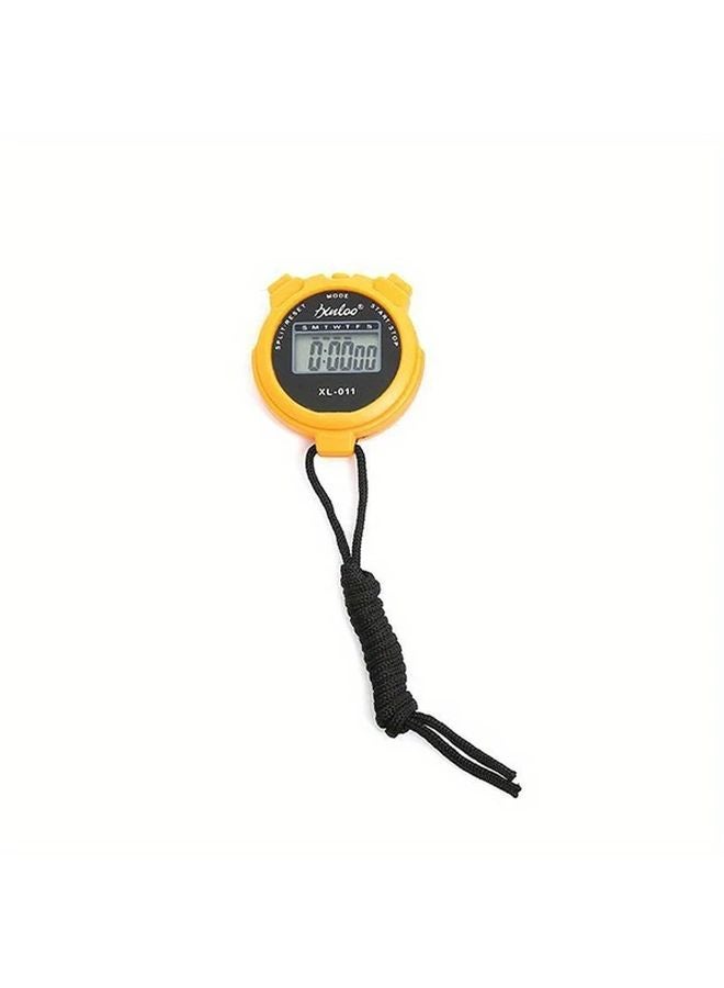 Blue Handheld Digital Sports Stopwatch Durable Plastic Battery Powered Fitness Timer - Image 4