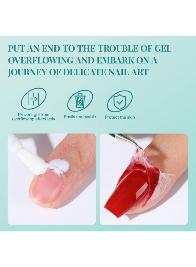 Morovan Gel Nail Polish Remover Kit: Gel Polish Remover for Nails with Liquid Latex Tape Peel off Nail Strengthener Cuticle Pusher Quick & Easy Gel Remover for Nails in 3-5 mins No Soaking Or Wrapping - Image 4