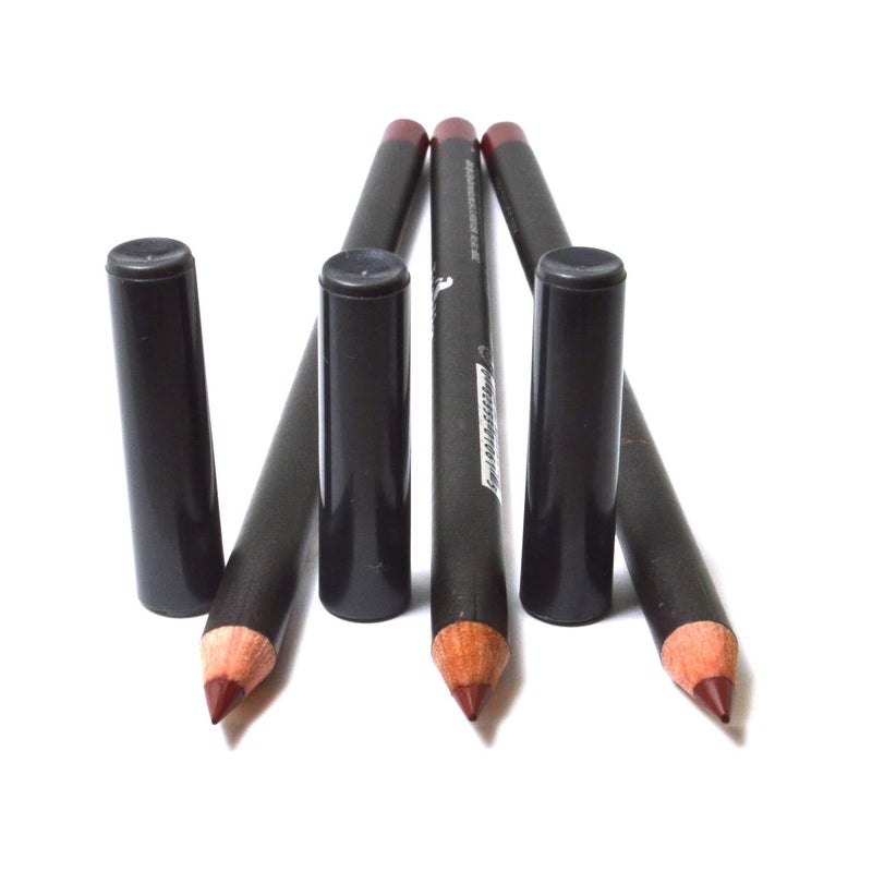 Italia Deluxe 3 Pcs x Italia Deluxe [ 1061 Mahogany ] Ultra Fine Lip liner Pencil Lipliner Set + Free Zipper Bag - Image 2