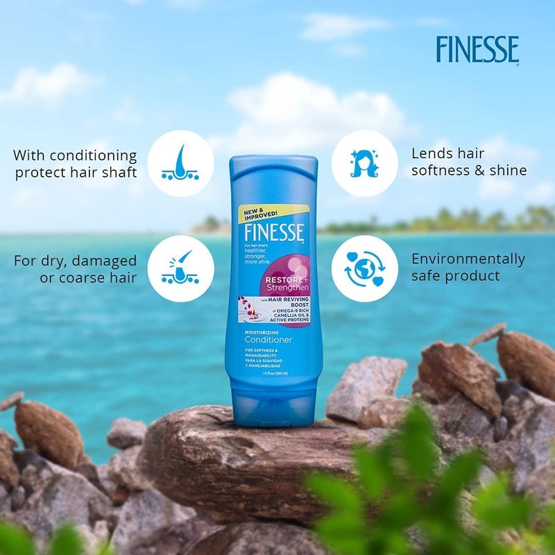 Finesse Restore + Strengthen, Moisturizing Conditioner 13 oz (Pack of 6) - Image 5
