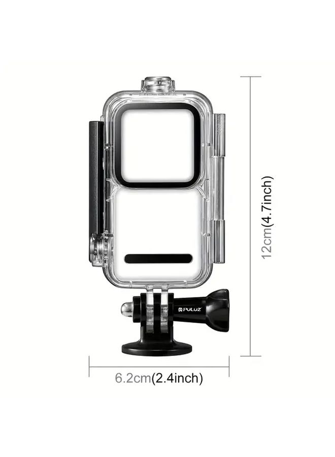 Waterproof Housing For DJI Action 2 Camera Unit Transparent Diving Case Adjustable Mount - Image 2