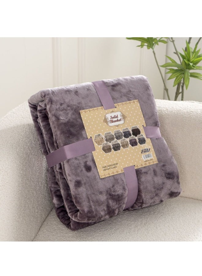 SMART HOME - Soft and warm winter blanket, double bed blanket, size 240X200 cm, weight 2 kg, super soft double layer blanket made of high quality materials - Image 1