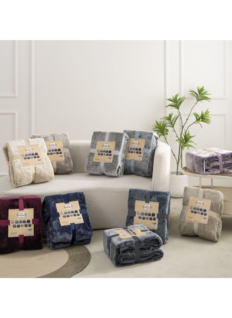 SMART HOME - Soft and warm winter blanket, double bed blanket, size 240X200 cm, weight 2 kg, super soft double layer blanket made of high quality materials - Image 1