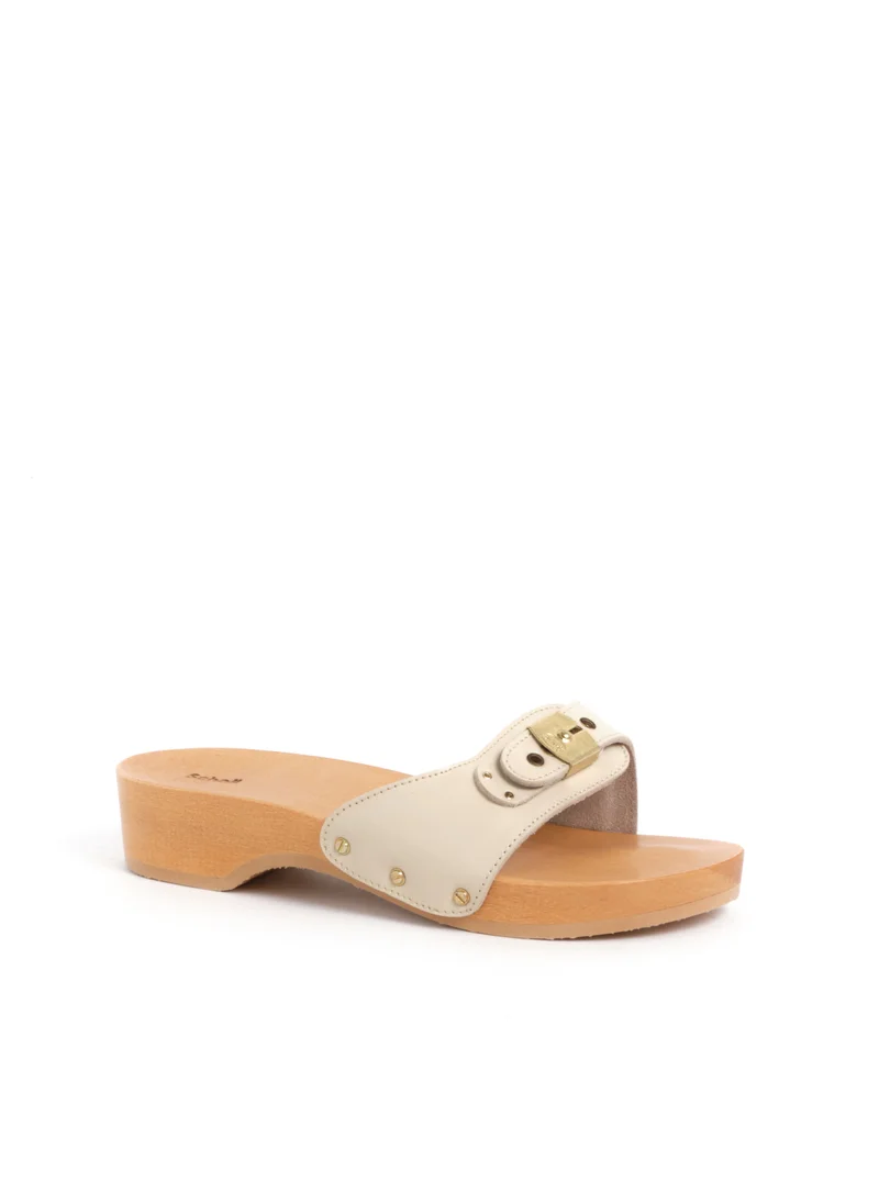 Scholl MULES OFF WHITE PESCURA HEEL