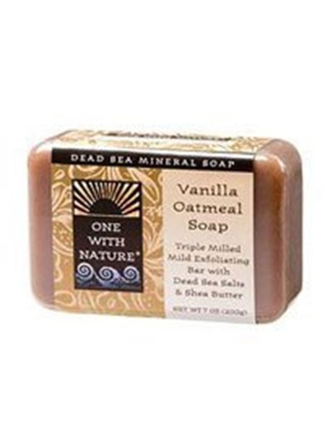 ONE WITH NATURE Dead Sea Mineral Vanilla Oatmeal Soap - 7 oz (3 Pack)