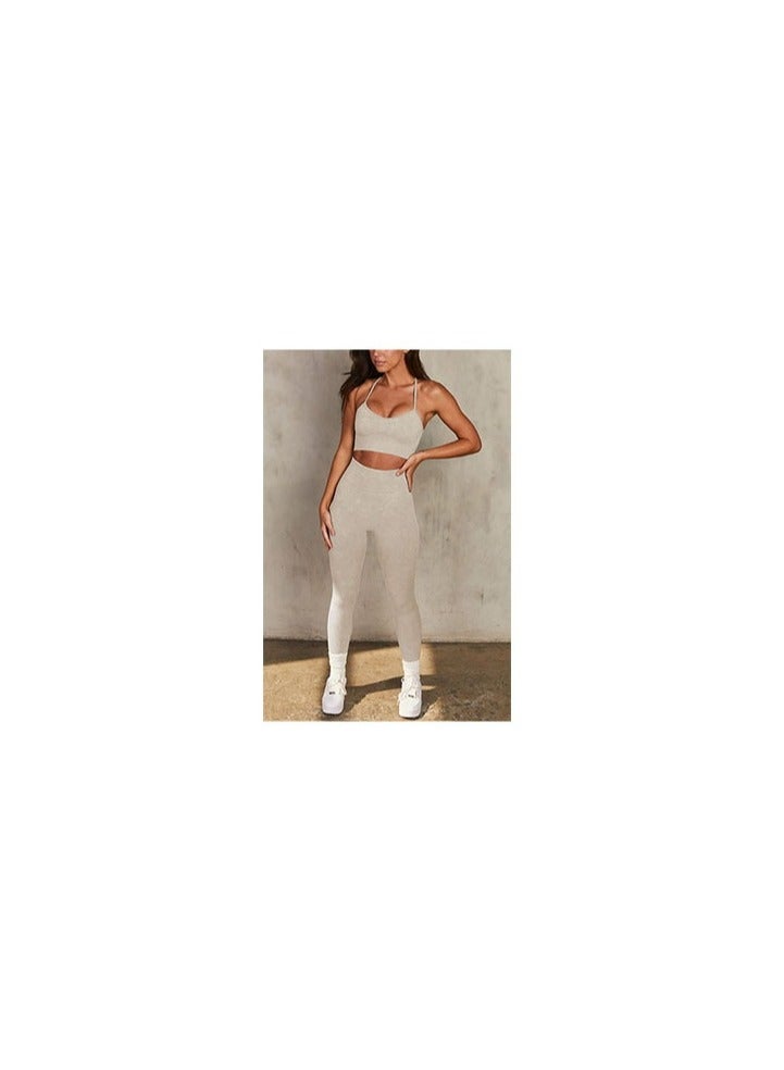 Women's Yoga Fitness Sports Bra and Pants Set  - Image 2