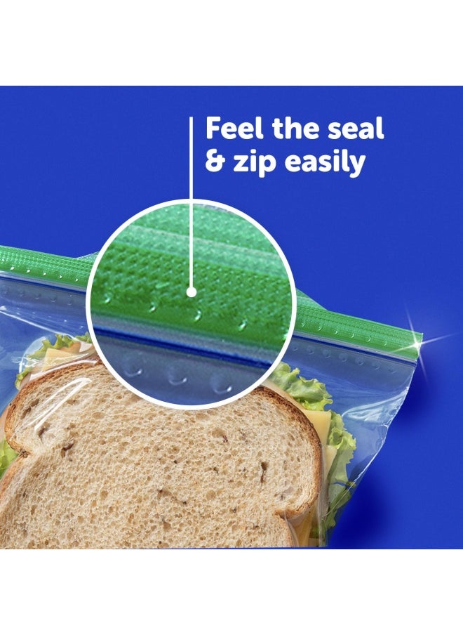 Ziploc Snack Bags For On The Go Freshness Grip N Seal Technology For Easier Grip Open And Close 280 Count  - Image 3
