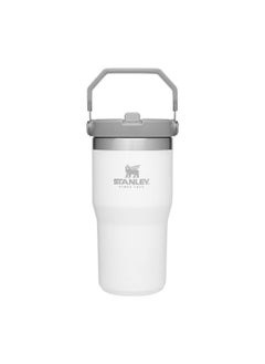 Stanley IceFlow Stainless Steel Tumbler with Straw - Vacuum Insulated Water Bottle for Home, Office or Car - Reusable Cup with Straw Leak Resistant Flip - Cold for 12 Hours or Iced for 2 Days (Polar)