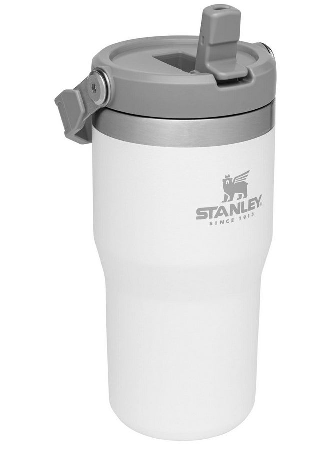 Stanley - Stanley IceFlow Stainless Steel Tumbler with Straw - Vacuum Insulated Water Bottle for Home, Office or Car - Reusable Cup with Straw Leak Resistant Flip - Cold for 12 Hours or Iced for 2 Days (Polar) - Image 1