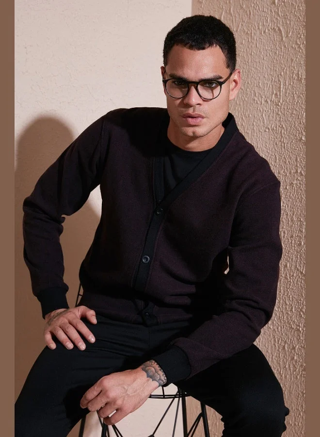 Buratti  Buratti Cotton Regular Fit Buttoned V-Neck Cardigan Men's CARDIGAN 456205 for Men | Best Price UAE