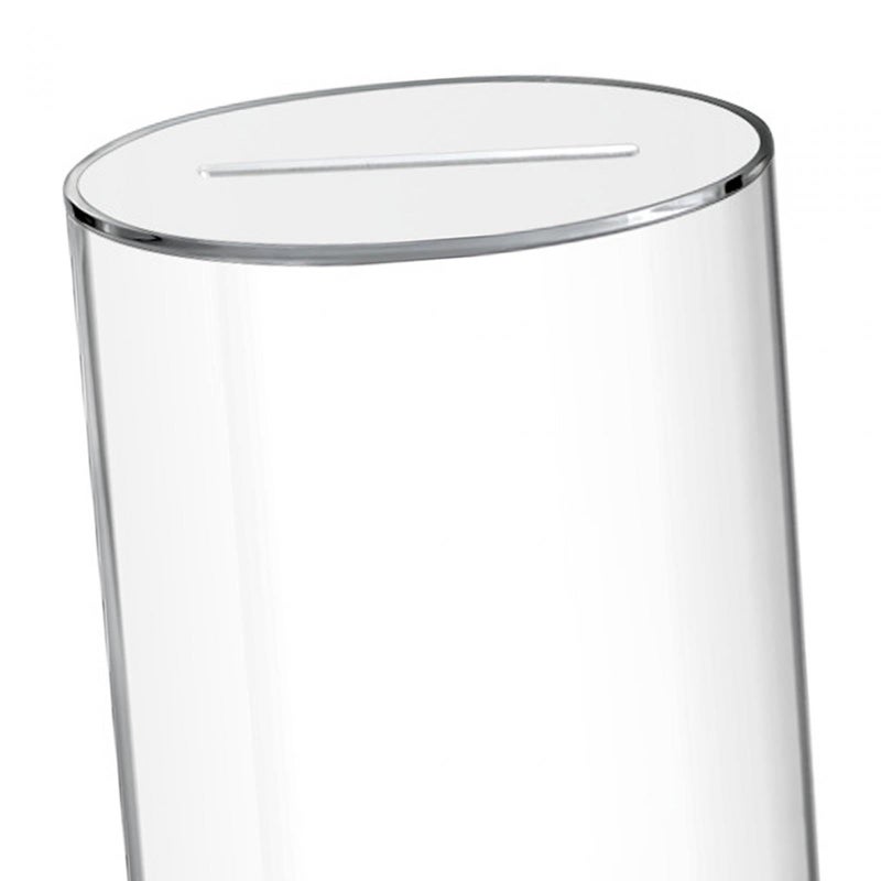 Acrylic Break To Open Tip Jar Clear Multipurpose Piggy Bank Saving Money Box For Adults Kids Size 9cmx15cm - Image 4